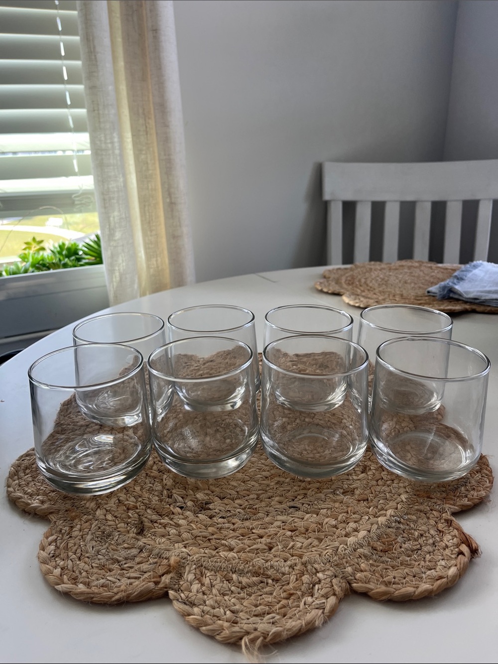 Clear Glass Tumbler Set of 8